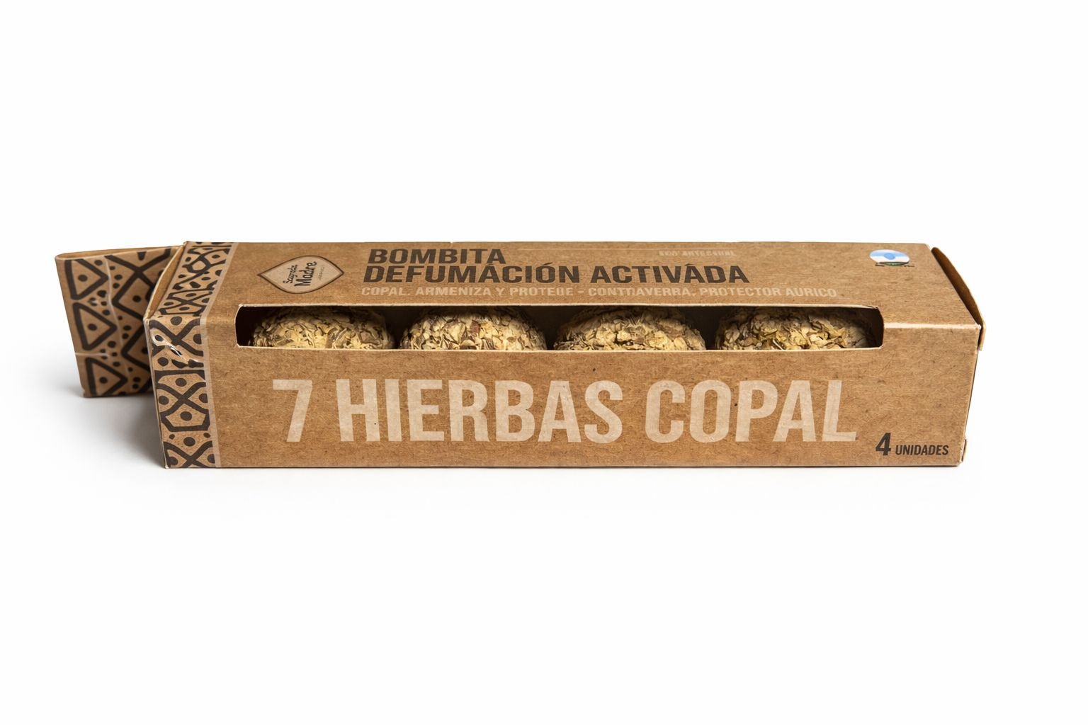 Bombita Defumação Ativada 7 Hierbas copal - Sagrada Madre
